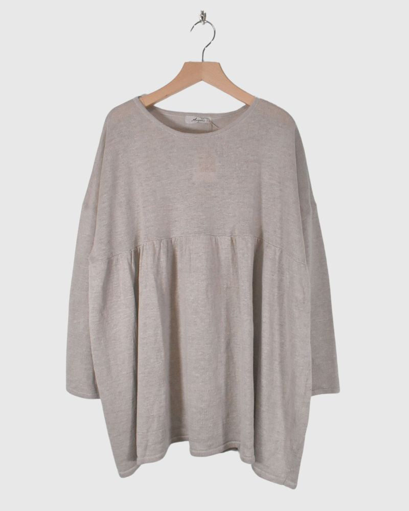 【sale】リネンプルオーバー　NATURAL