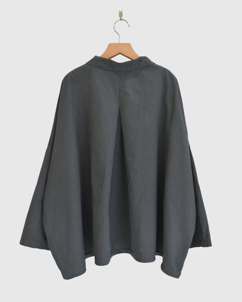 シュリンクプルオーバーシャツ Gray
