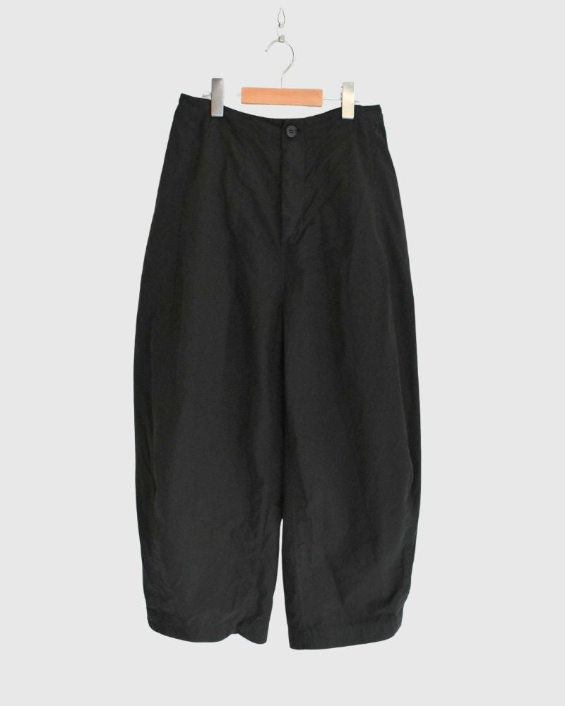 コットンシルクパンツ Black