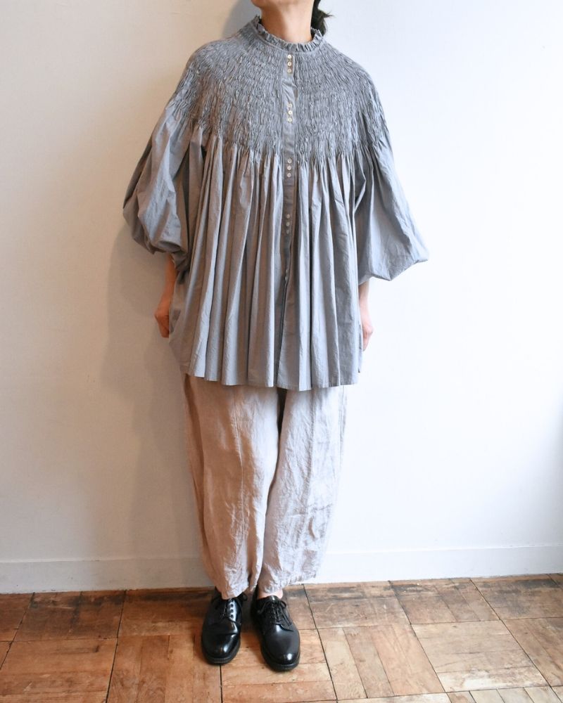 【予約】MS/F RS009 サーキュラーピンタックシャツ（9月末 - 10月初旬）