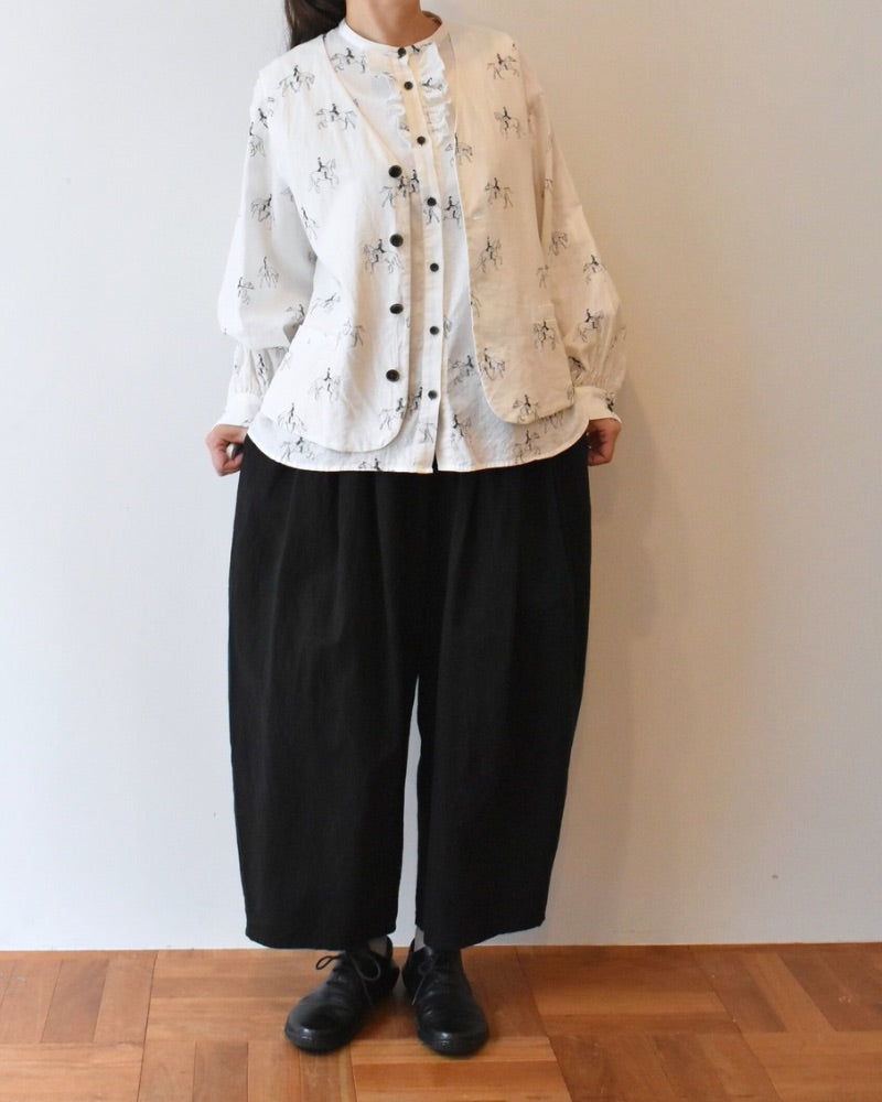 【予約】S/S R277 CAMILLE CANVAS TUCK PANTS（1月中旬 ～ 1月末）