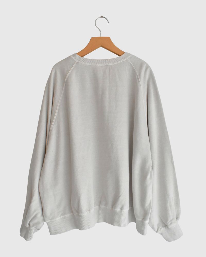 Pigment dye スウェットL/S Ivory