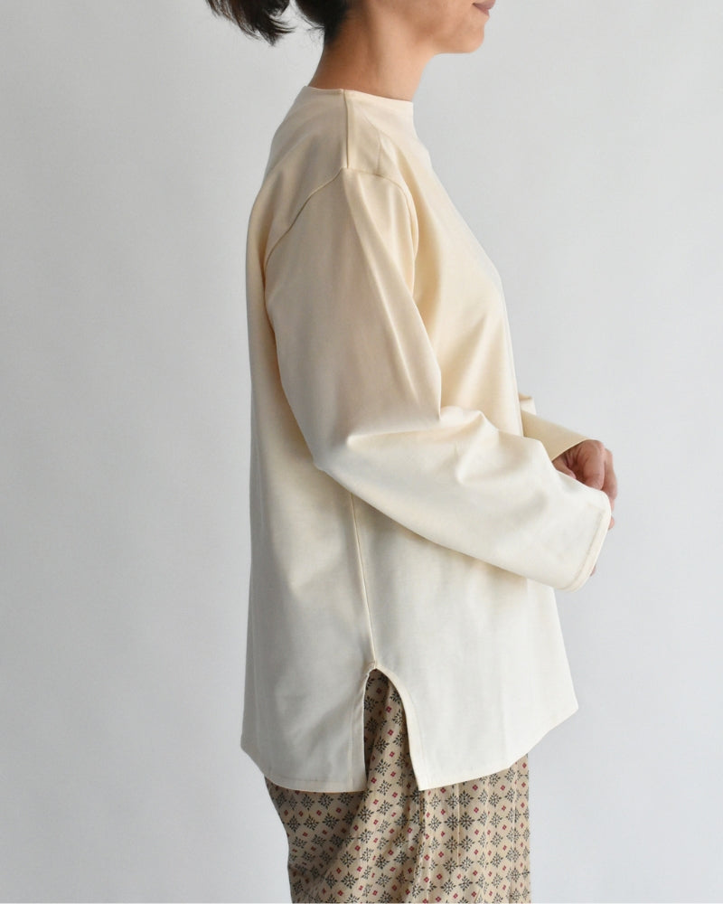 ギザコットン バスクTシャツ Ivory