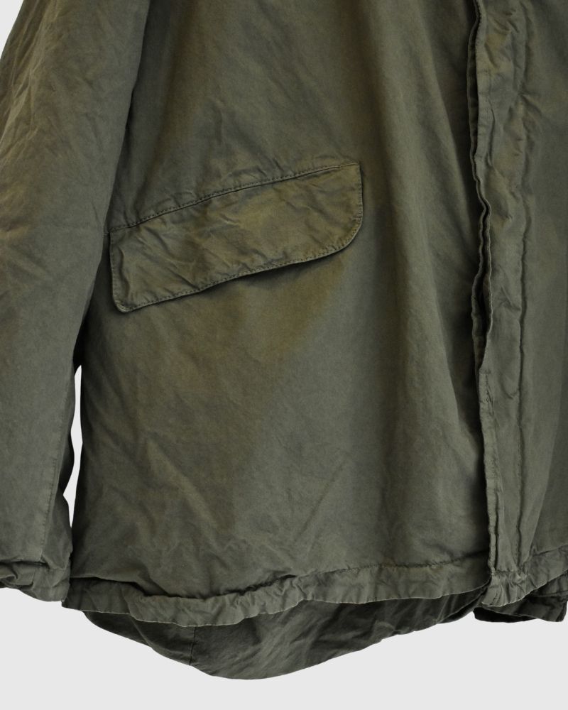 ガーメントダイショートコート Khaki