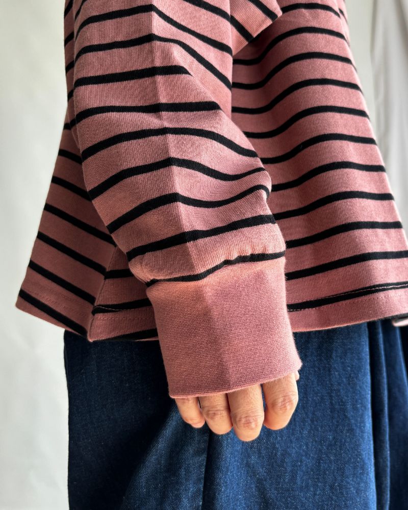 WIDE FLARED BOARDER TOPS 'ANDI' SmokePink