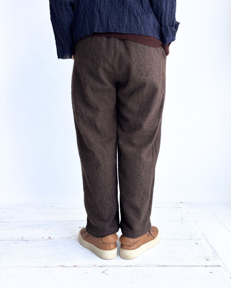 ウールタックパンツ Brown