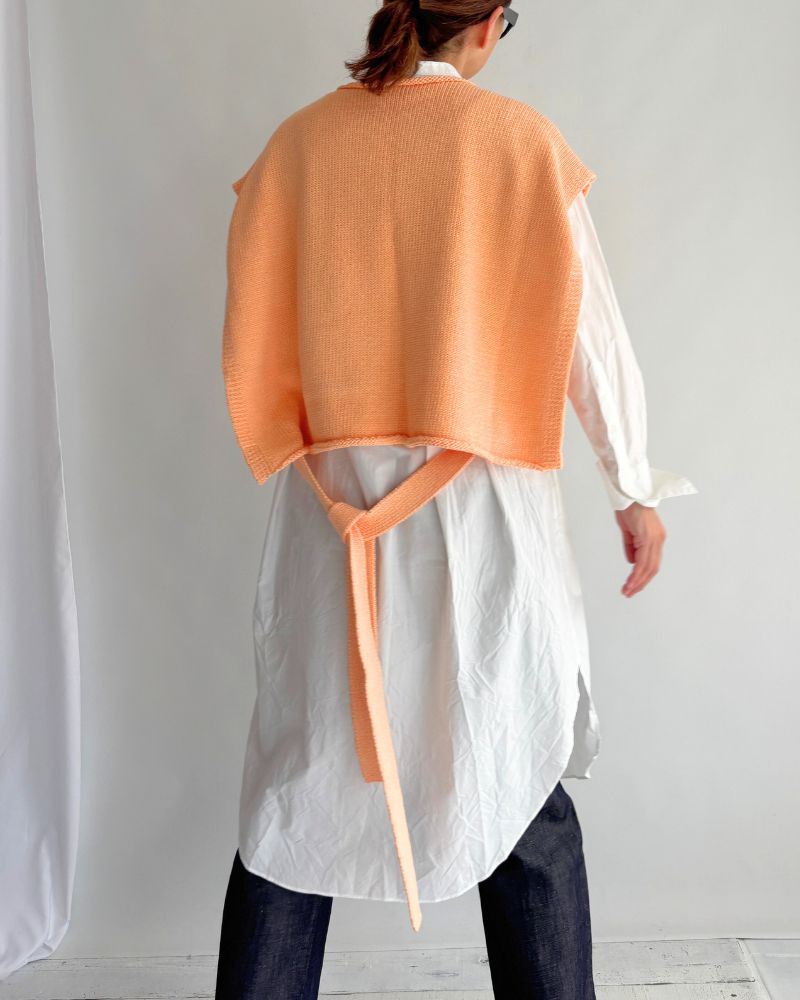 リボンニットベスト Pink