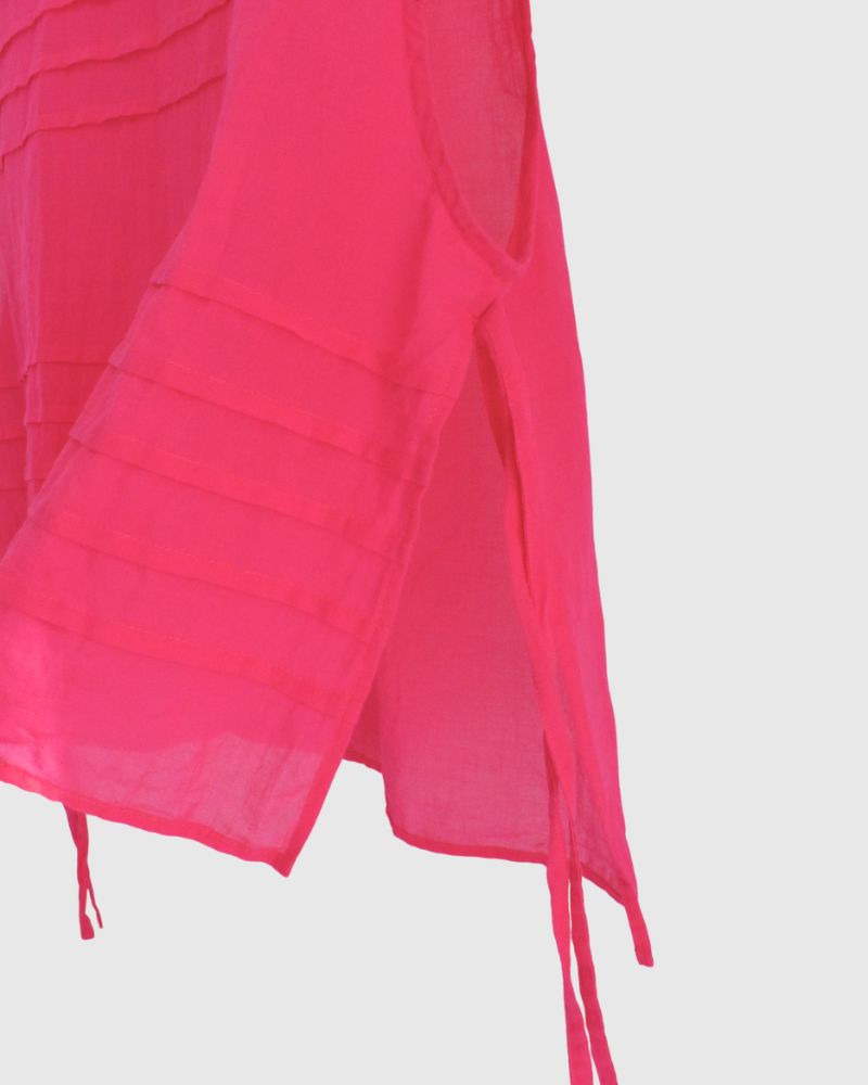 ボイル スリーブレスタックブラウス Pink