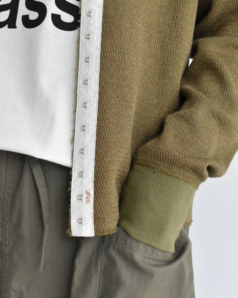 ラメサーマル リメイクカーディガン Khaki