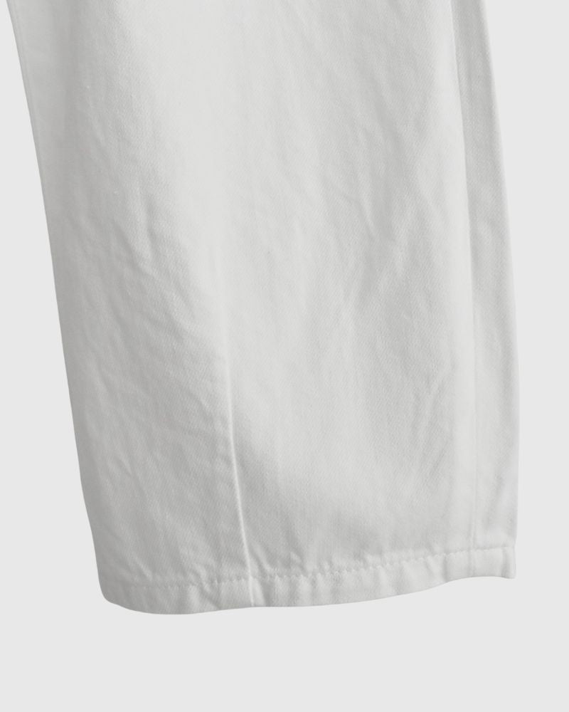 コクーンテイパードパンツ（DENIM） White