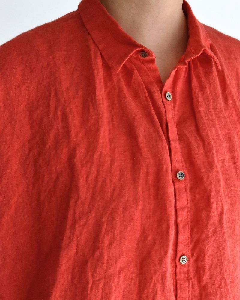 フレンチリネンシャツ Red