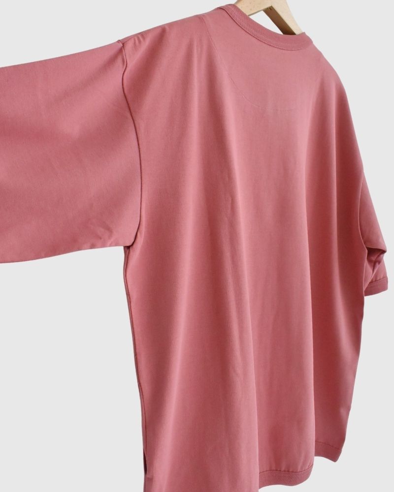 【sale】SIDE POCKET SWEAT TEE 'GRAS-2' Pink