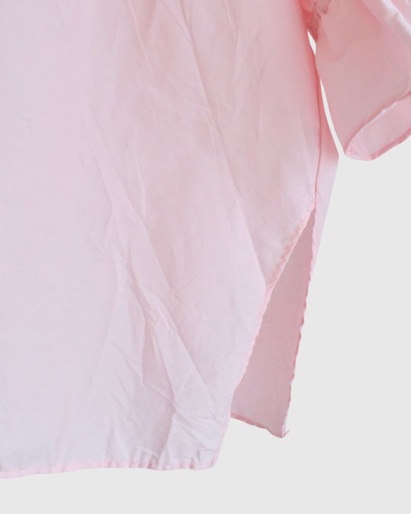 カフスフリル オーバーシャツ Pink