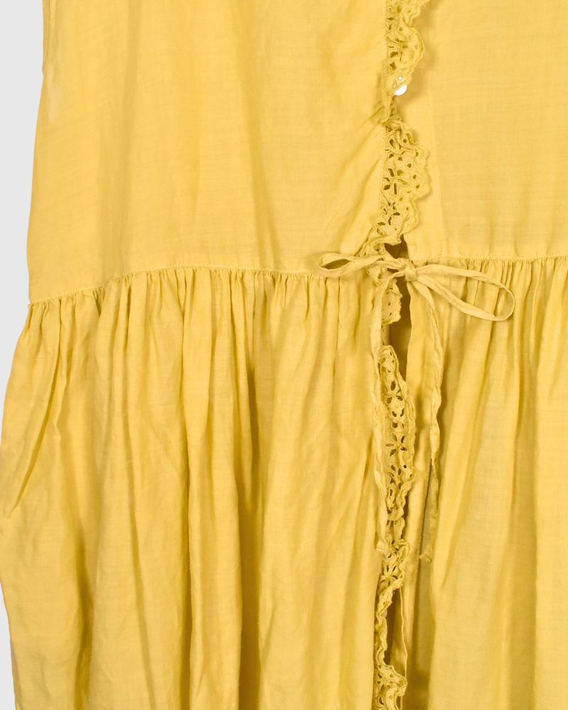 ANTIQUE LACE 2WAY CLASSICAL NO SLEEVE ONE PIECE AntiqueYellow