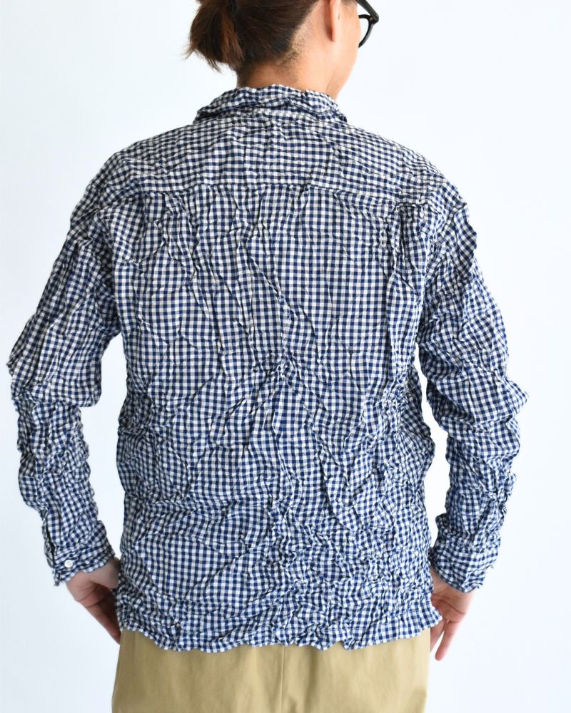 REGULAR COLLAR L/SL SHIRTS BlueGingham