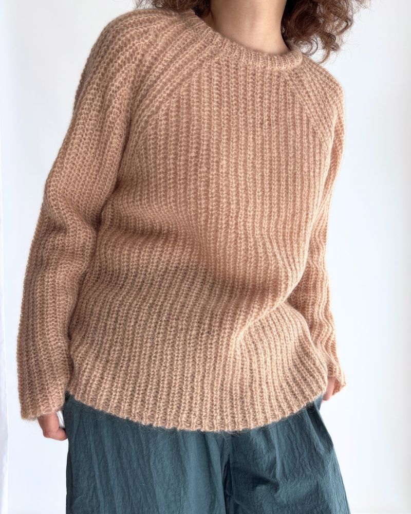 モヘアプルオーバー PinkBeige