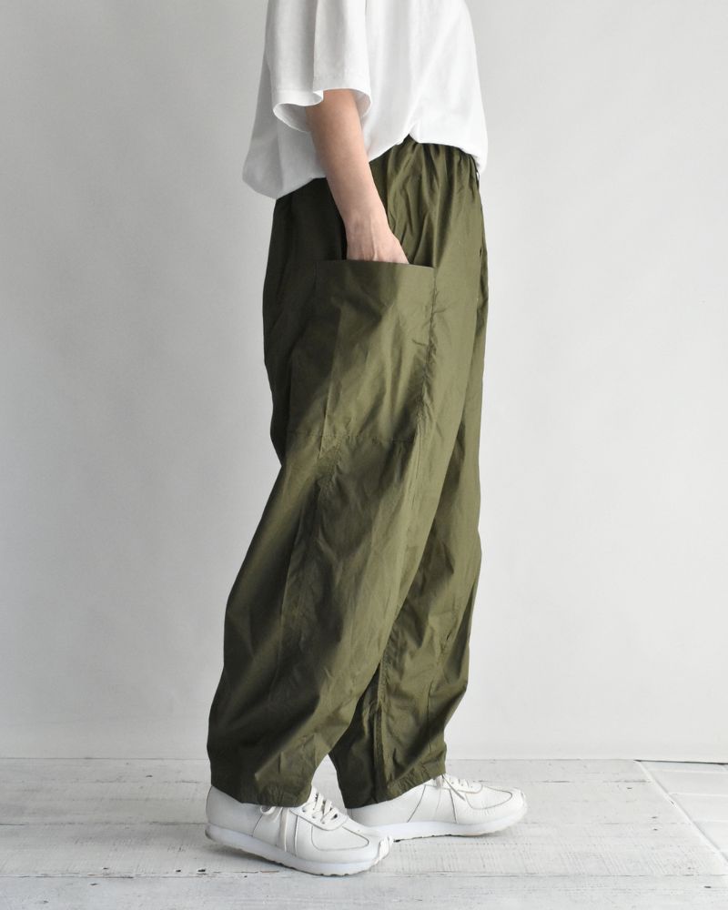 タイプライターコットンパンツ Khaki