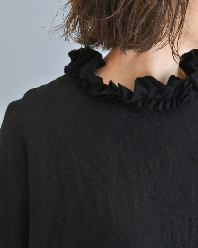 ウールボックスプルオーバー Black