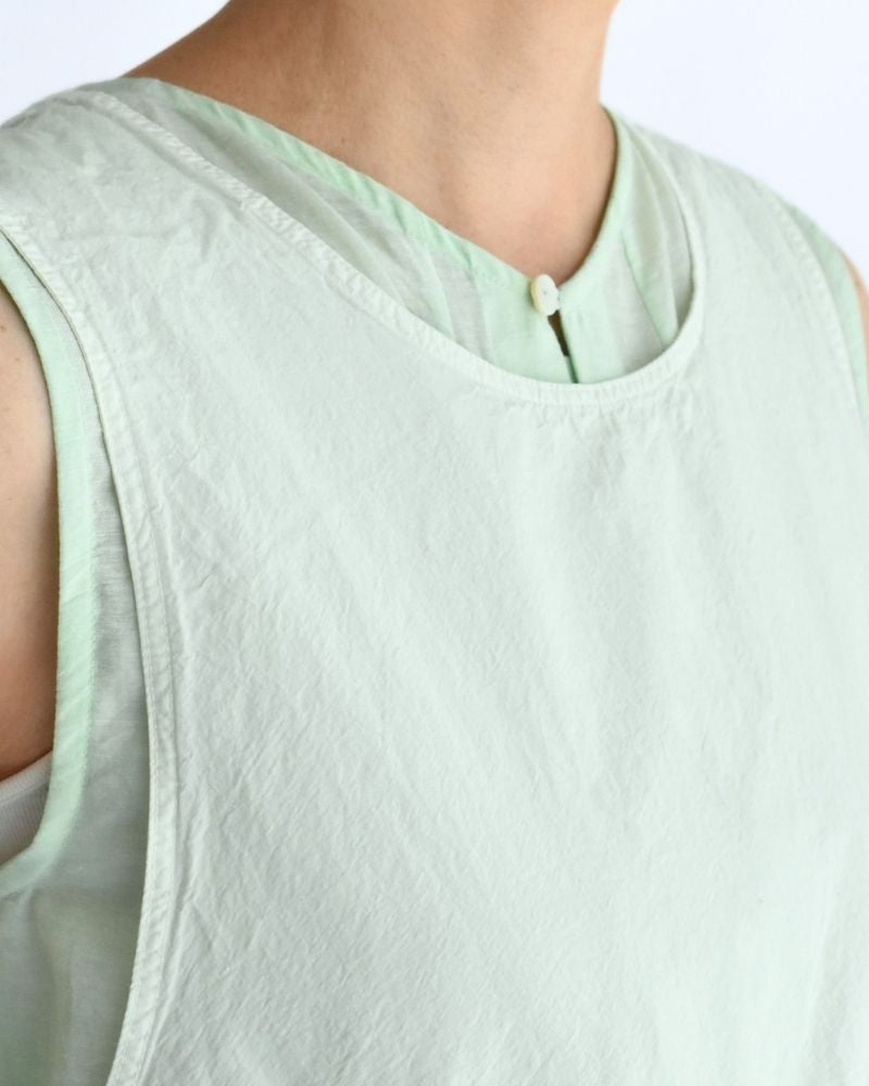 ノースリーブギャザートップス MintGreen