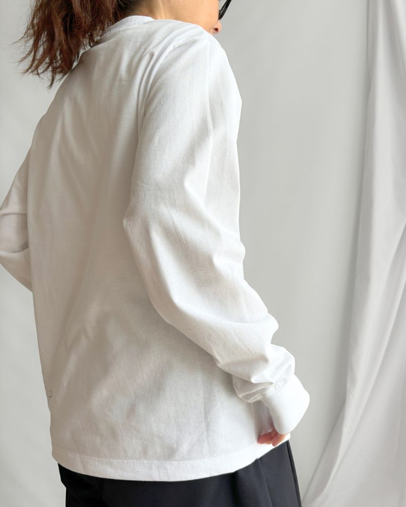 テンジククルーネックL/S TEE White