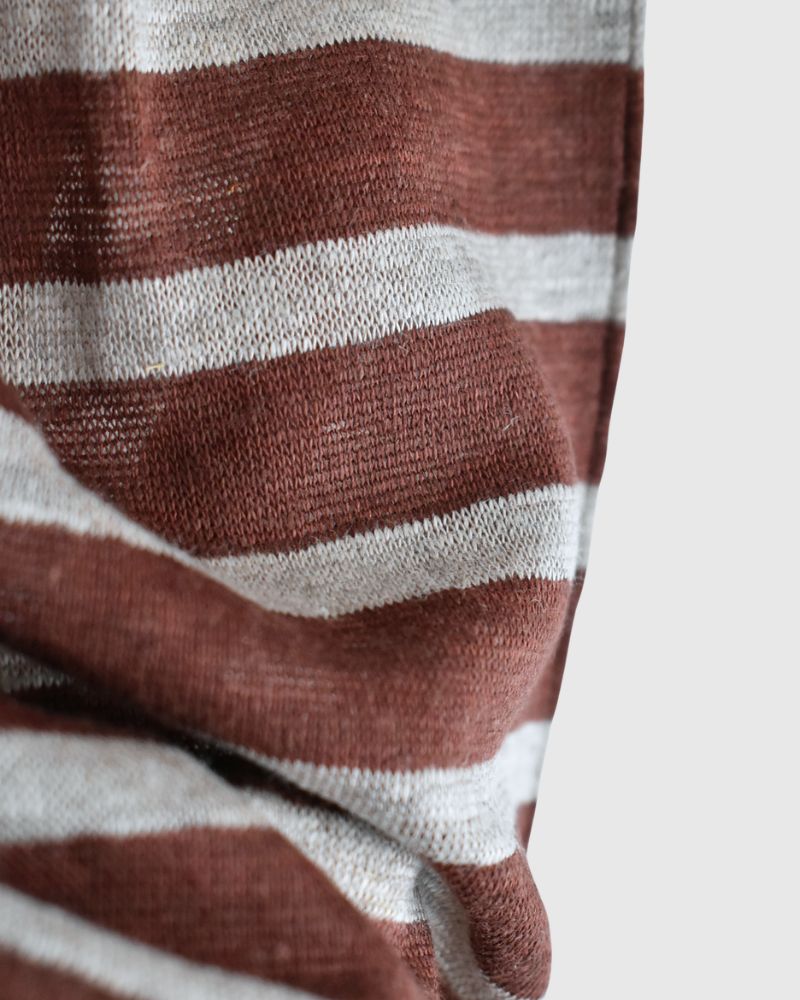 ボーダータンクトップ Brown/Natural
