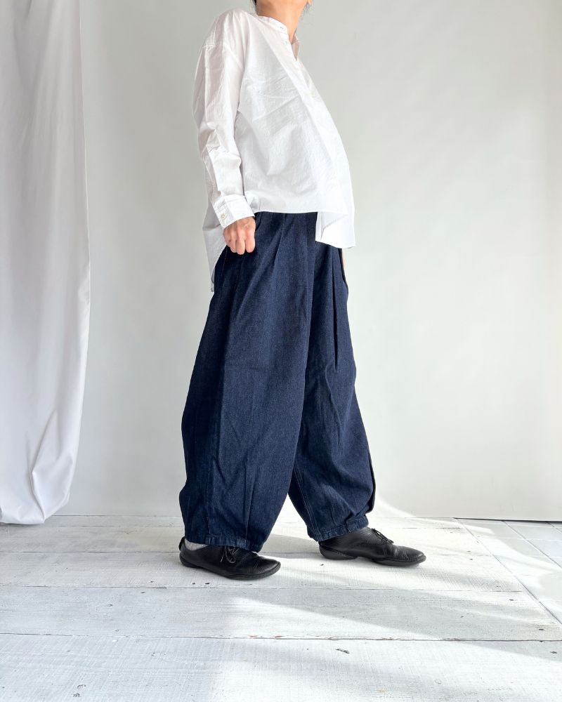 裾デザインコクーンシルエットデニム 'SAFY' OneWash