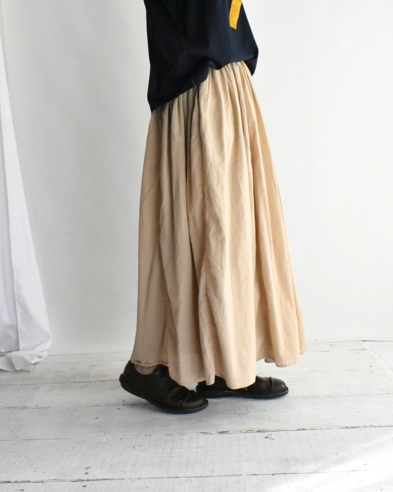 RAJASTHAN GATHERED SKIRT Beige