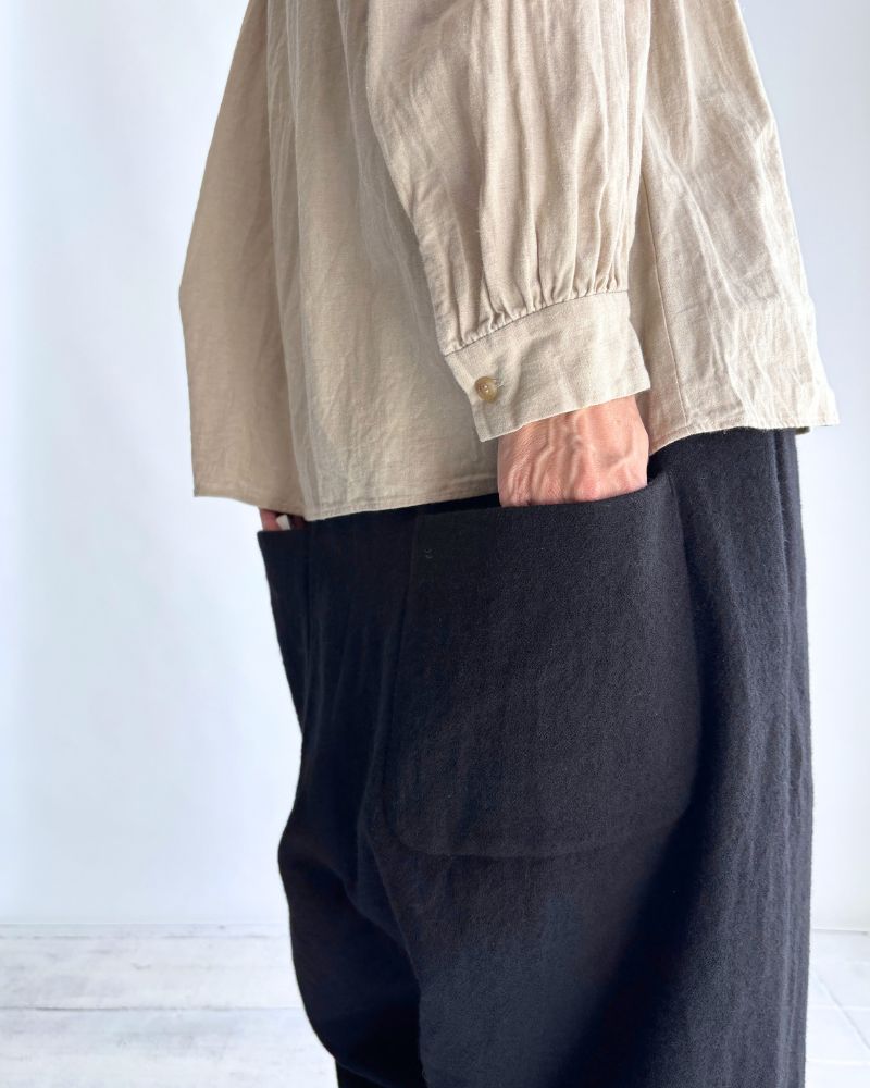 ウールパンツ Black