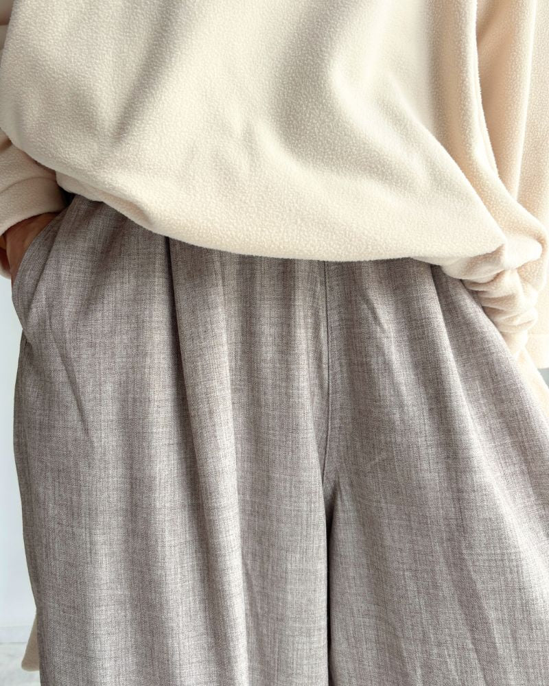 ルーズシルエットイージーパンツ 'PESH TR' LightBeige