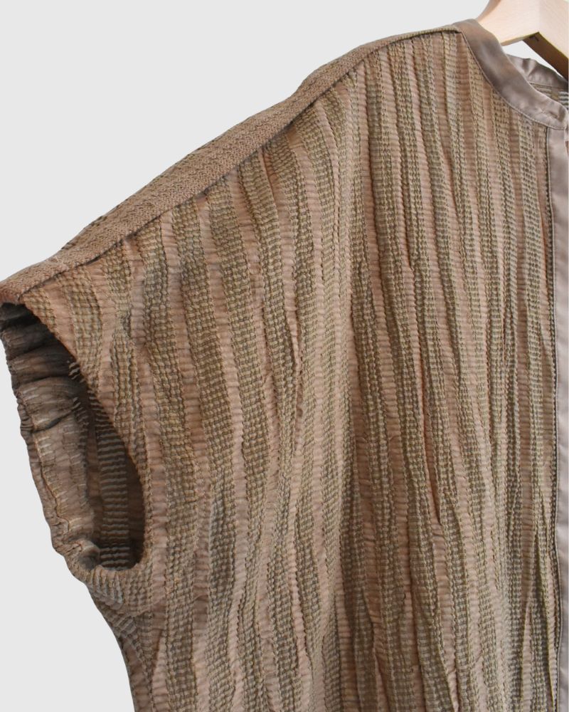 ワイドスクエアブラウス Beige