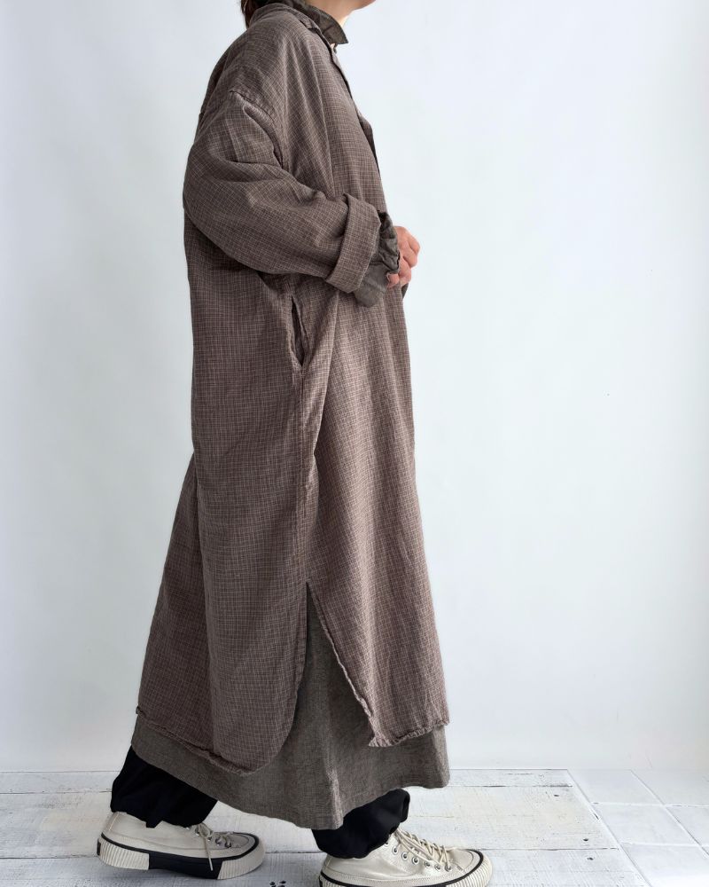 ダディチェックシャツ Gray