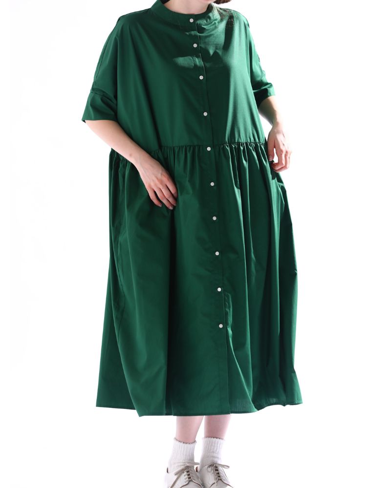 WIDE DESIGN DRESS 'MIIA' Green