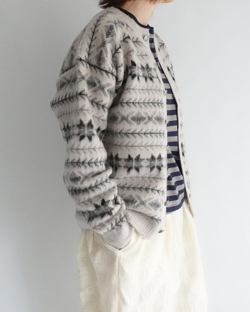 ノルディックニットカーディガン Ivory