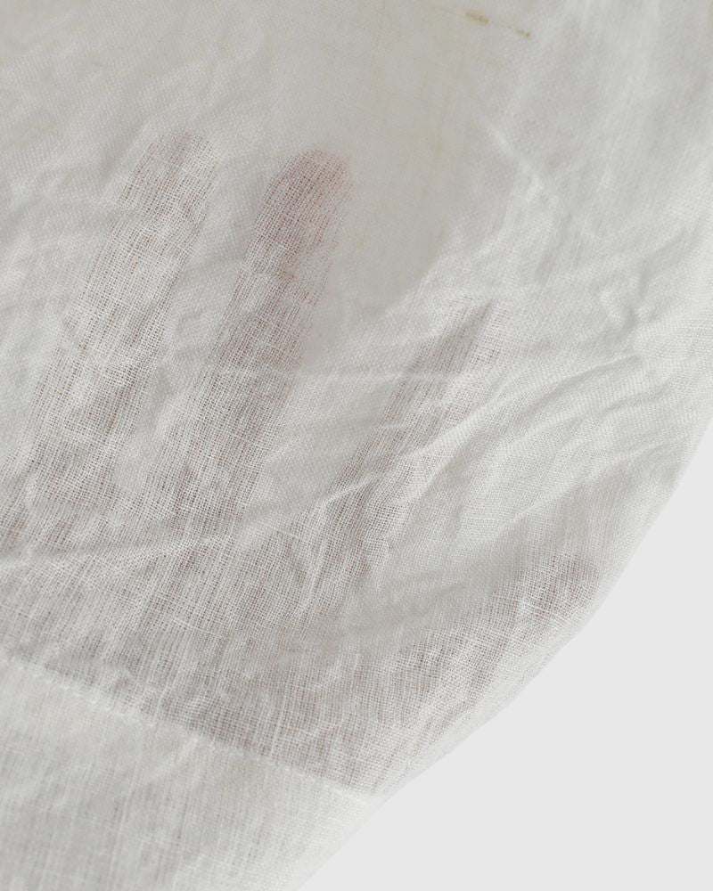 ワイドコクーン ギャザーパンツ（LINEN） OffWhite