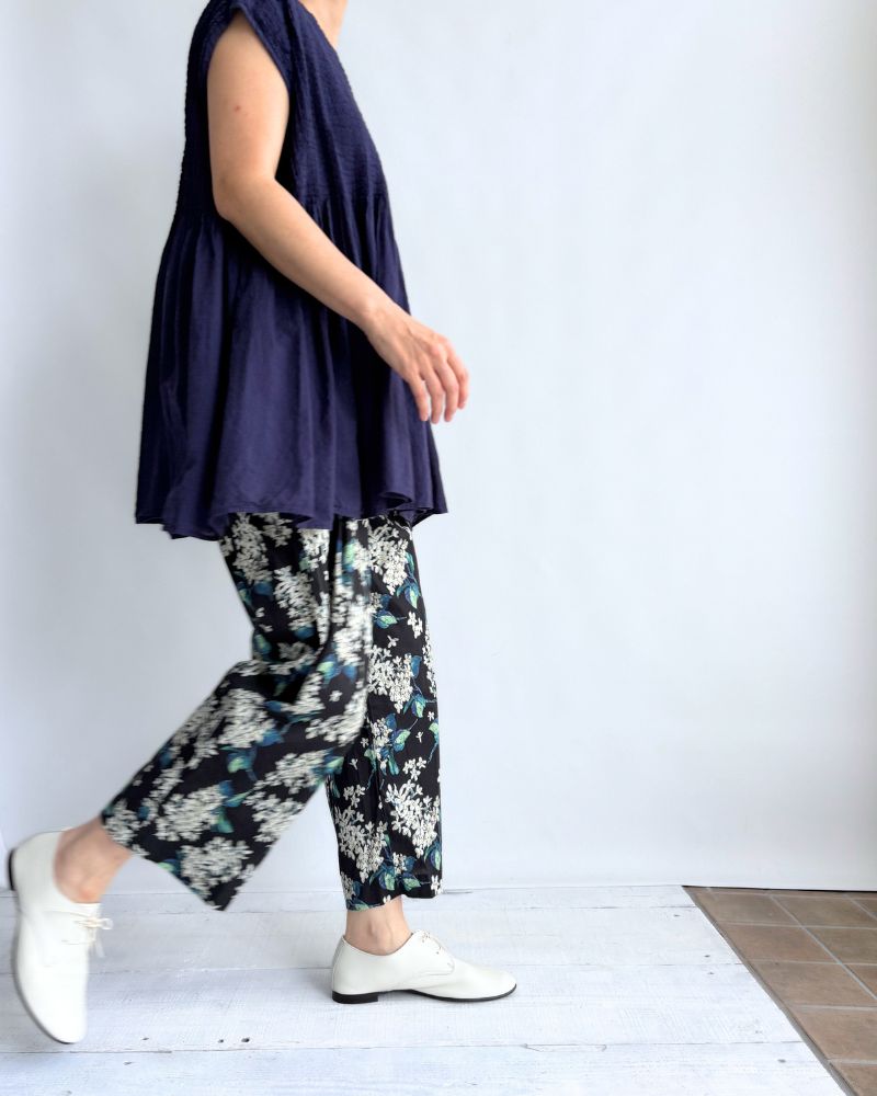 CREW-NECK F/SL SHIRT WITH PINTUCK DarkPurple