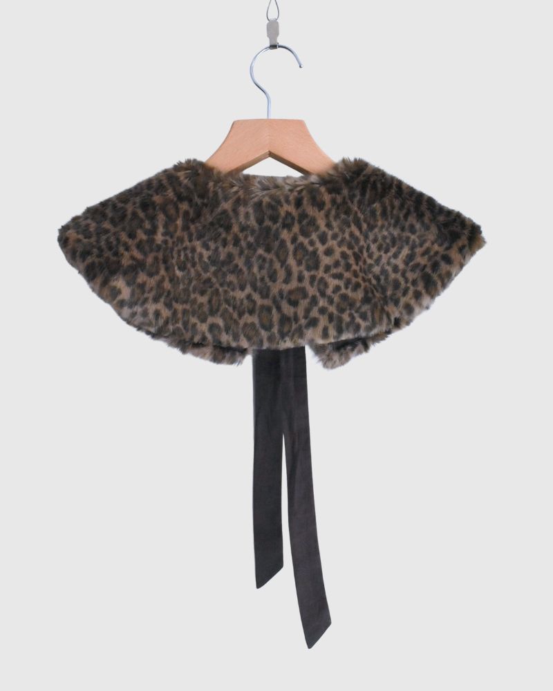 LEOPARD TIPPET Brown