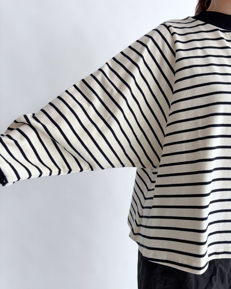 WIDE FLARED BOARDER TOPS 'ANDI' Off