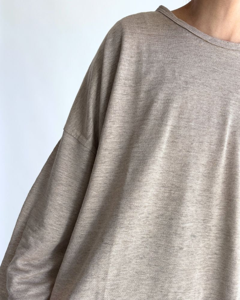 リネン天竺 プルオーバー Natural