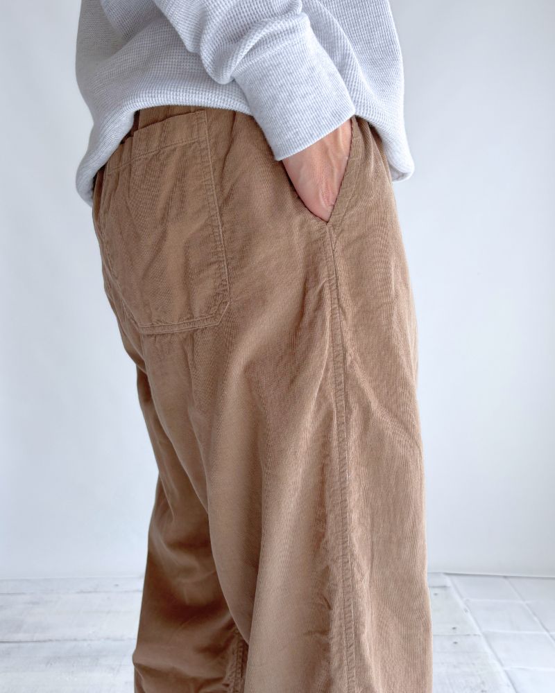 26 WALES CORDUROY OVERDYE EASY PANTS Khaki