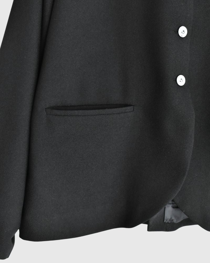 箱ポケット付きテーラードジャケット