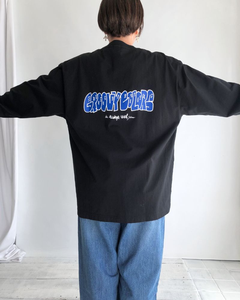 グラフィックロゴ ロングスリーブTee (MENS) Black