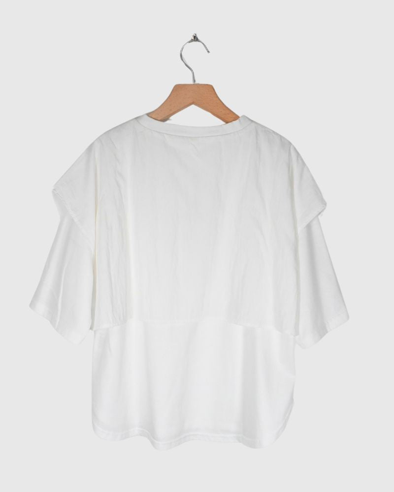【sale】LAYERED TOPS 'HABOI' White