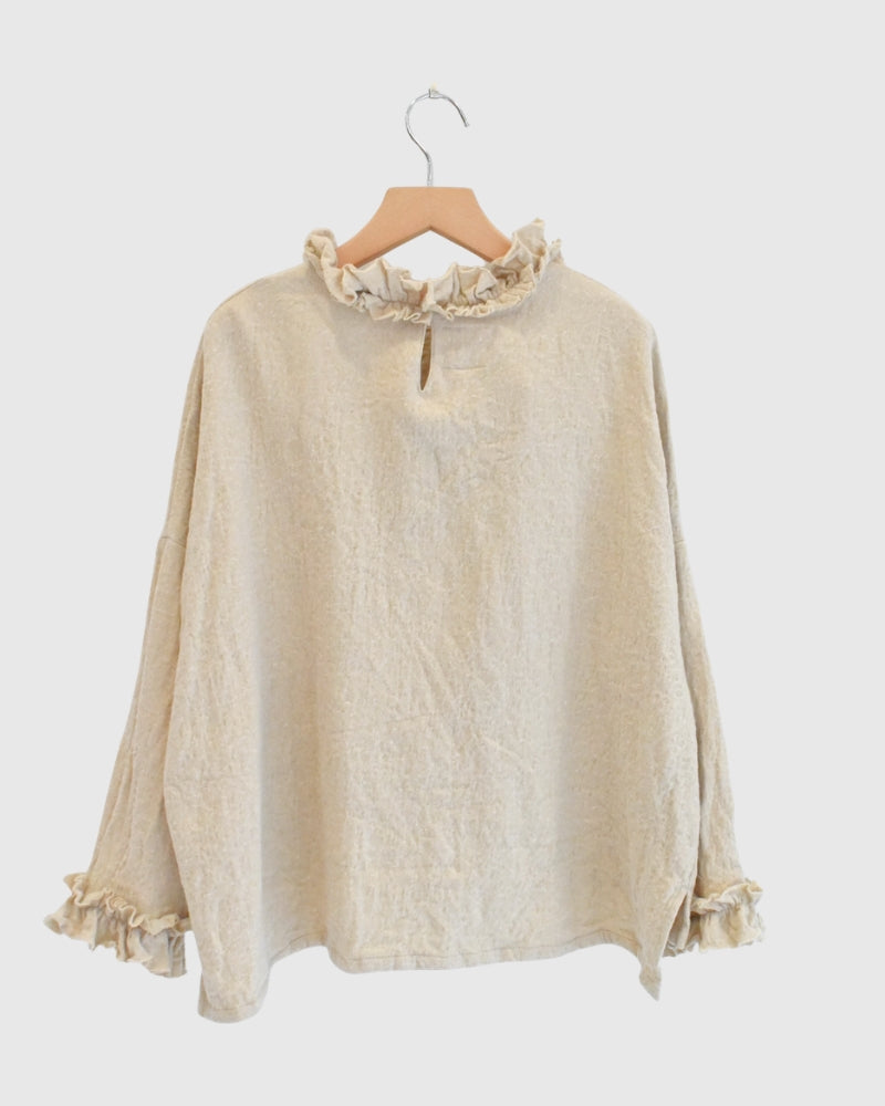 ウールボックスプルオーバー Beige