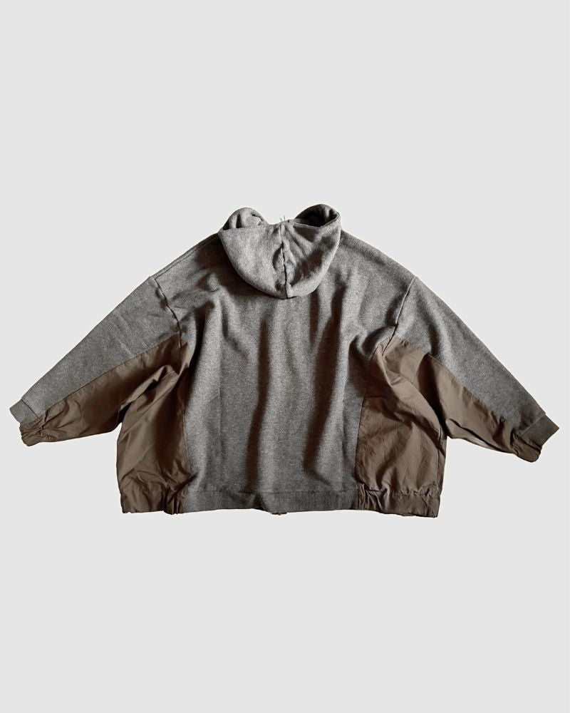 【予約】A/W TT201 スウェードスウェットのワイドジップパーカー（9月）