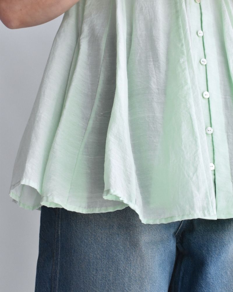 シルクコットン マチマチ2WAYタンクトップ LightGreen