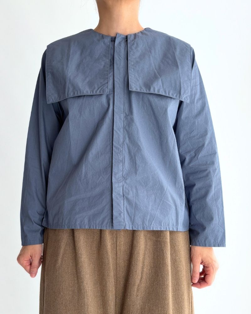 【sale】タイプライターシスターカラーシャツ JayBlue