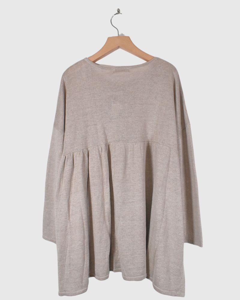 【sale】リネンプルオーバー　NATURAL
