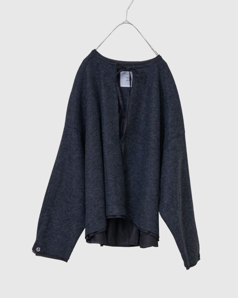【予約】 F/W RS 028 スキッパーフリルニットプルオーバー（10月初旬 - 10月中旬）