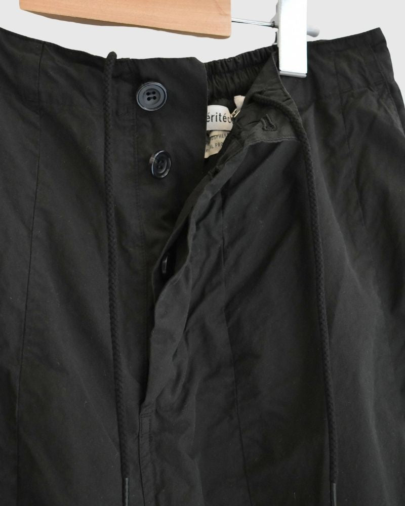 コットンシルクパンツ Black