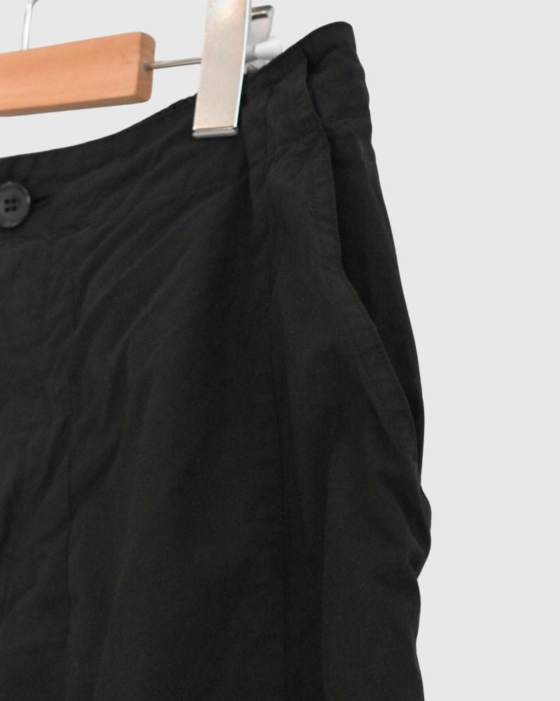コットンシルクパンツ Black